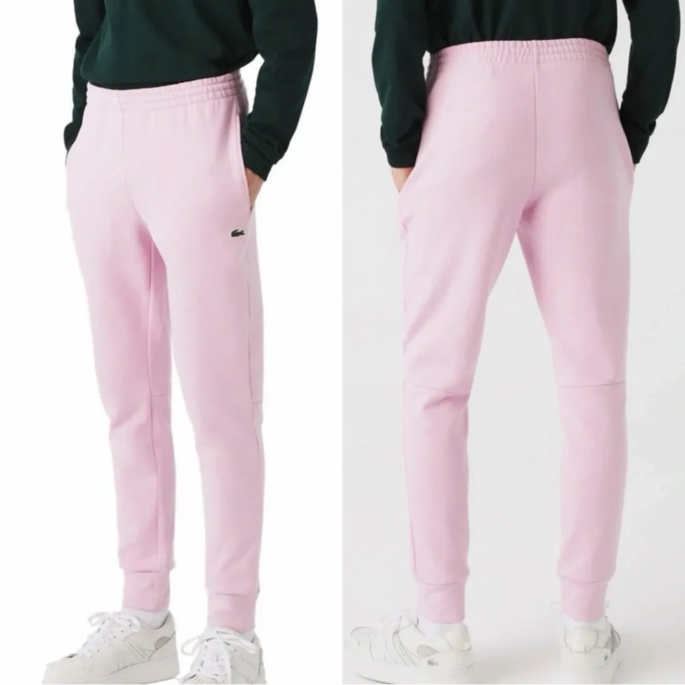 Lacoste Slim Fit Organice Cotton Fleece Joggers Sweatpants Mens Size Large Pants - Picture 4 of 5